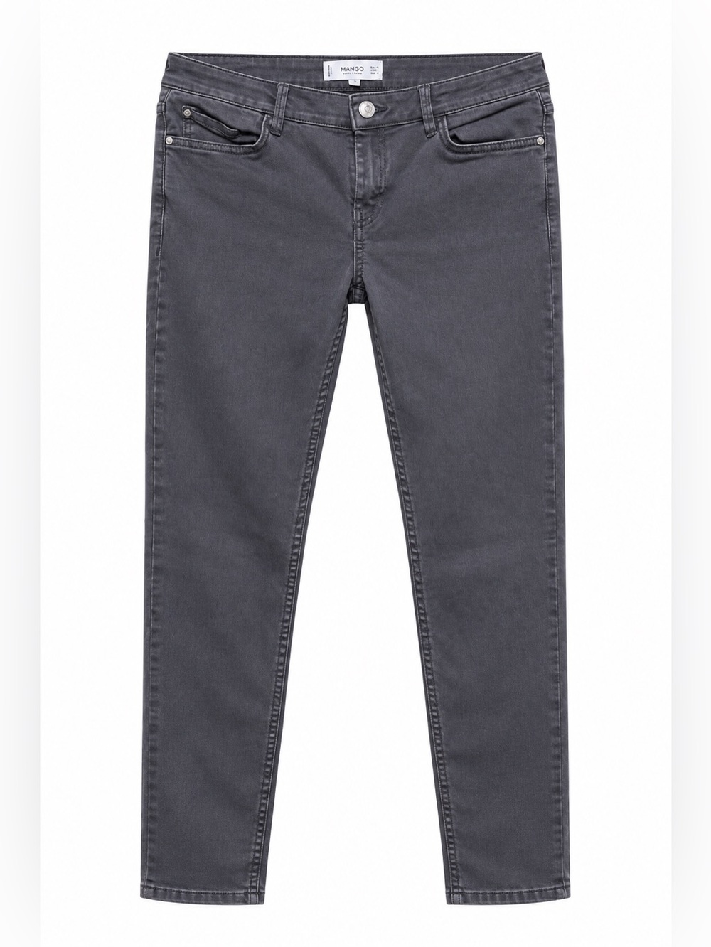 Mango Denim & Tees Women’s Gray Skinny Jeans Size 6 Stretch